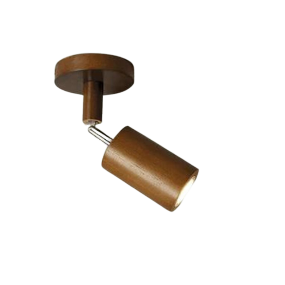 Adjustable Wooden Ceiling Spotlight – EcoLux