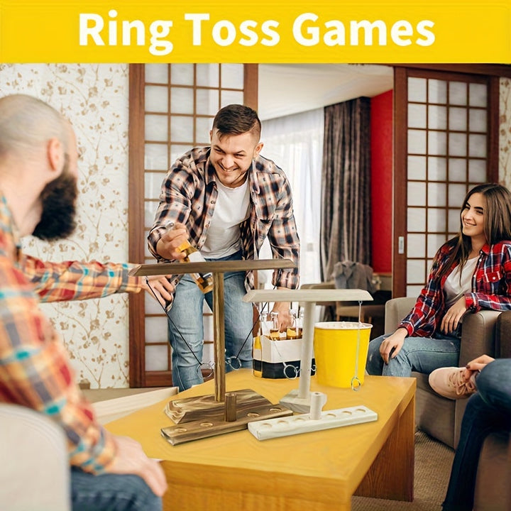 Wooden Ring Toss Game – Traditional and Engaging