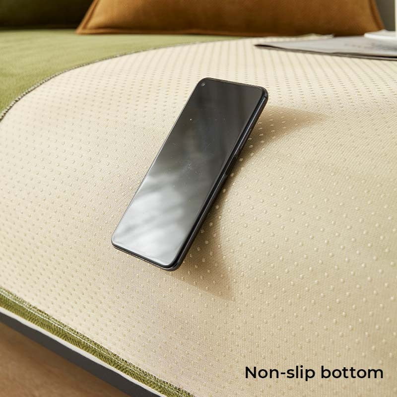 AestheticCover™ | Chenille Sofa Cover with Herringbone Pattern
