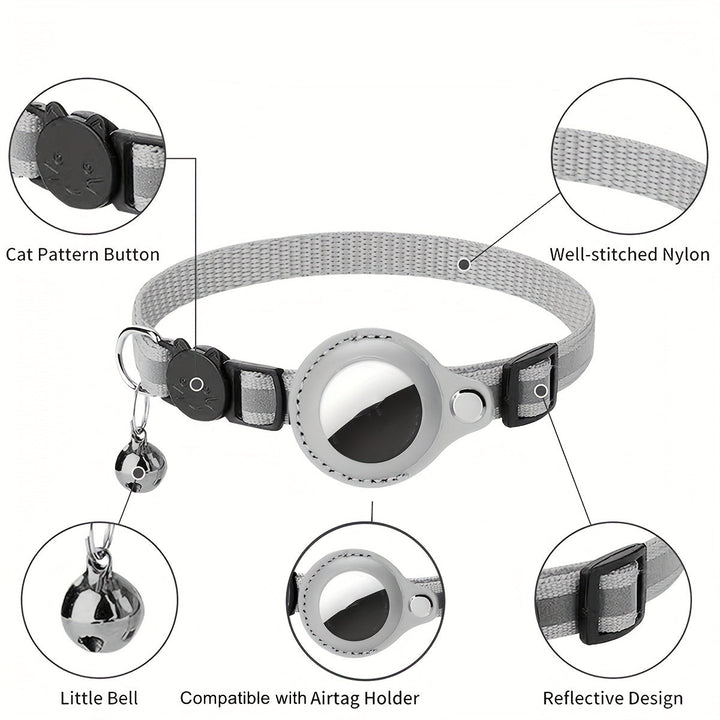 Reflective Cat Collar – Safety Buckle and Bell for Increased Visibility