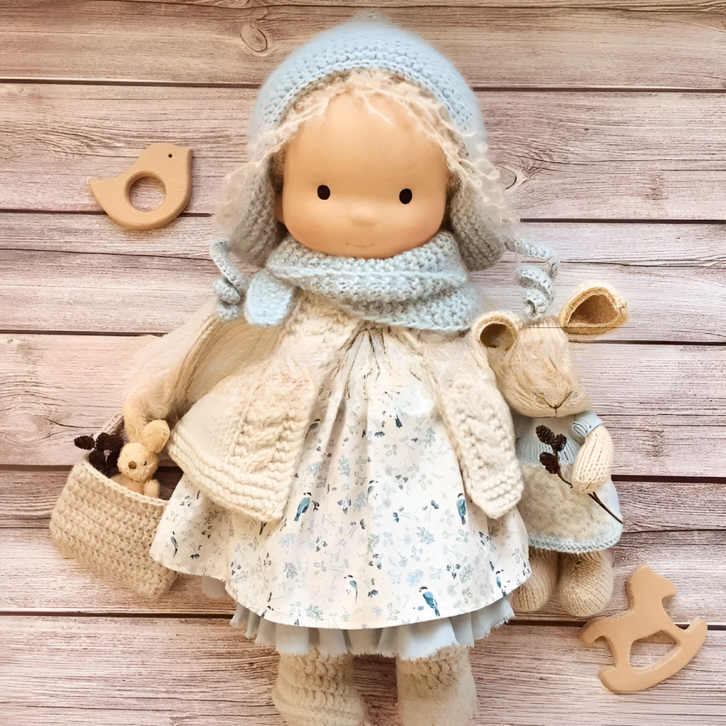 Handmade Waldorf Cuddly Doll