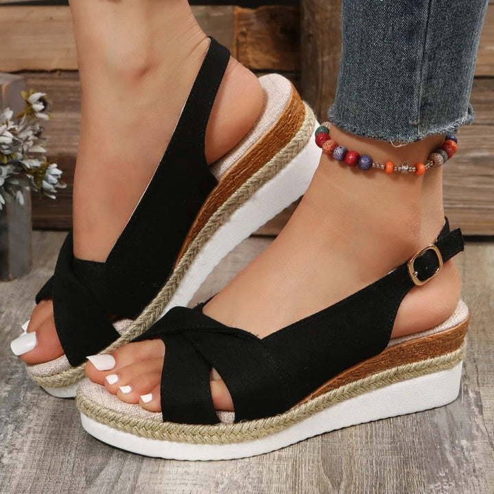Fashionable Open-Toe Wedge Sandals for Women