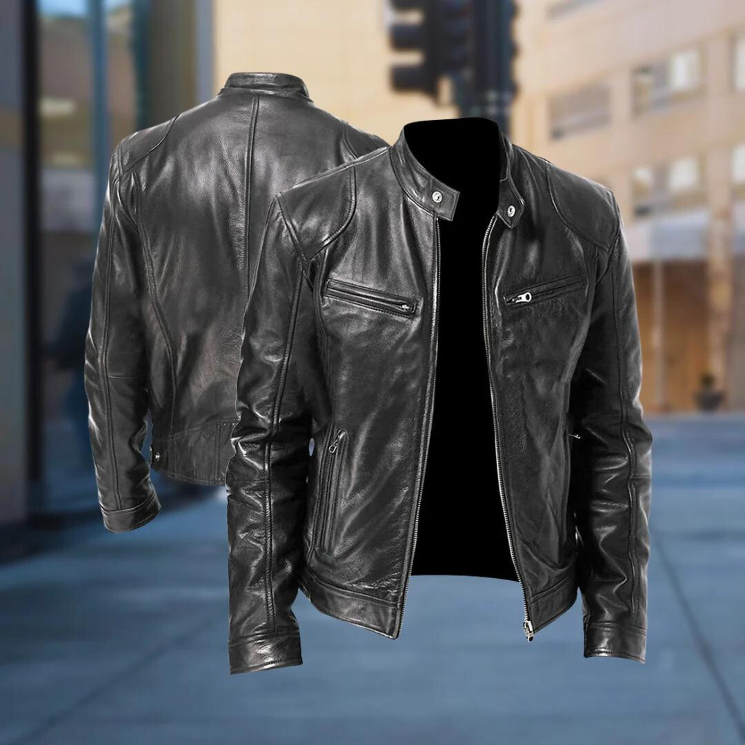Men's Leather Jacket – Elegant and Durable, in Modern Style