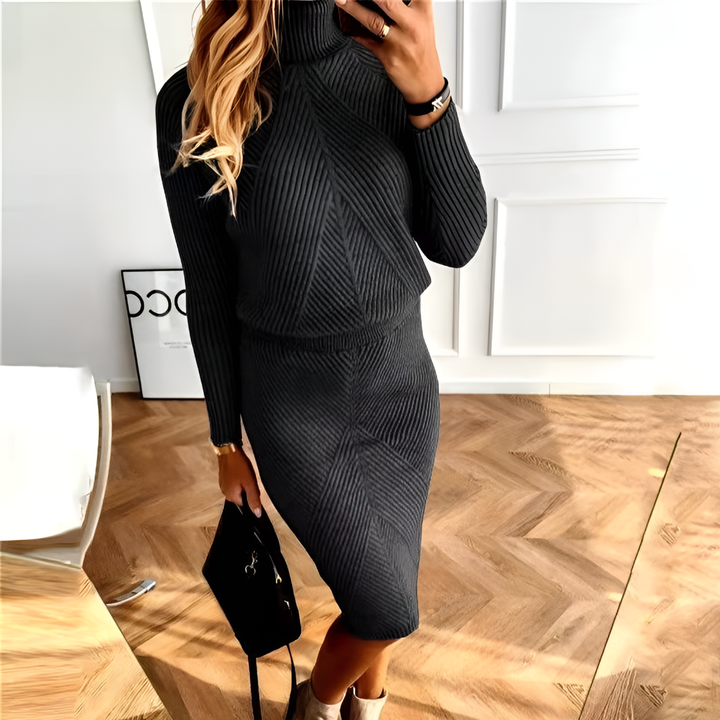 Two-Piece Set with Fitted Skirt