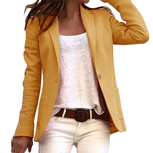 Women's Casual Work Blazer | Long Sleeve