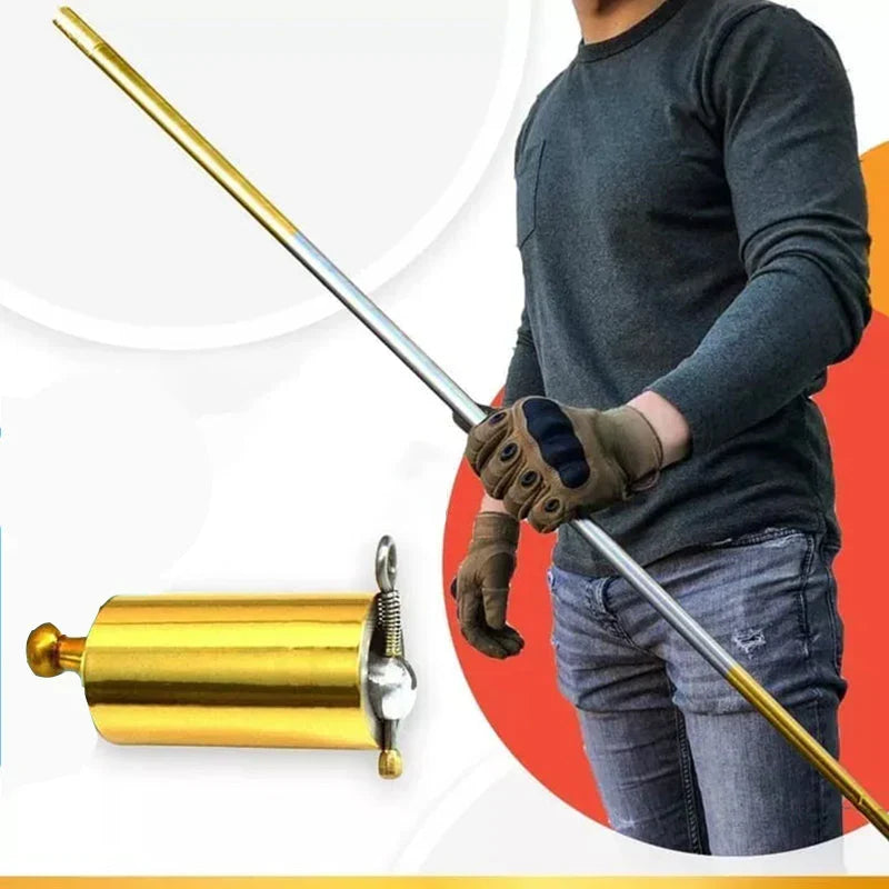 Portable Metal Baton for Self-Defence and Magic