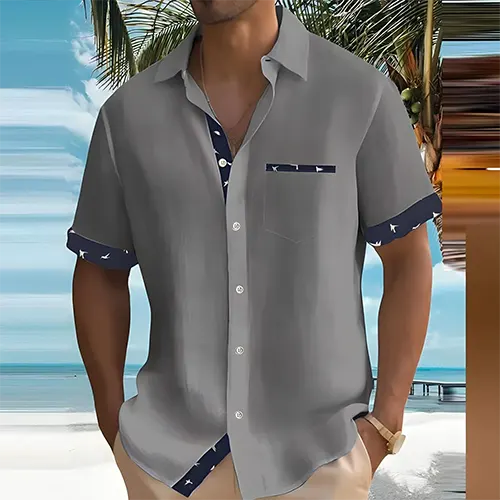 Men's Short Sleeve Summer Shirt | Breathable & Stylish