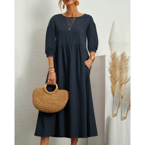 Women's Elegant Smocked Summer Dress | Midi