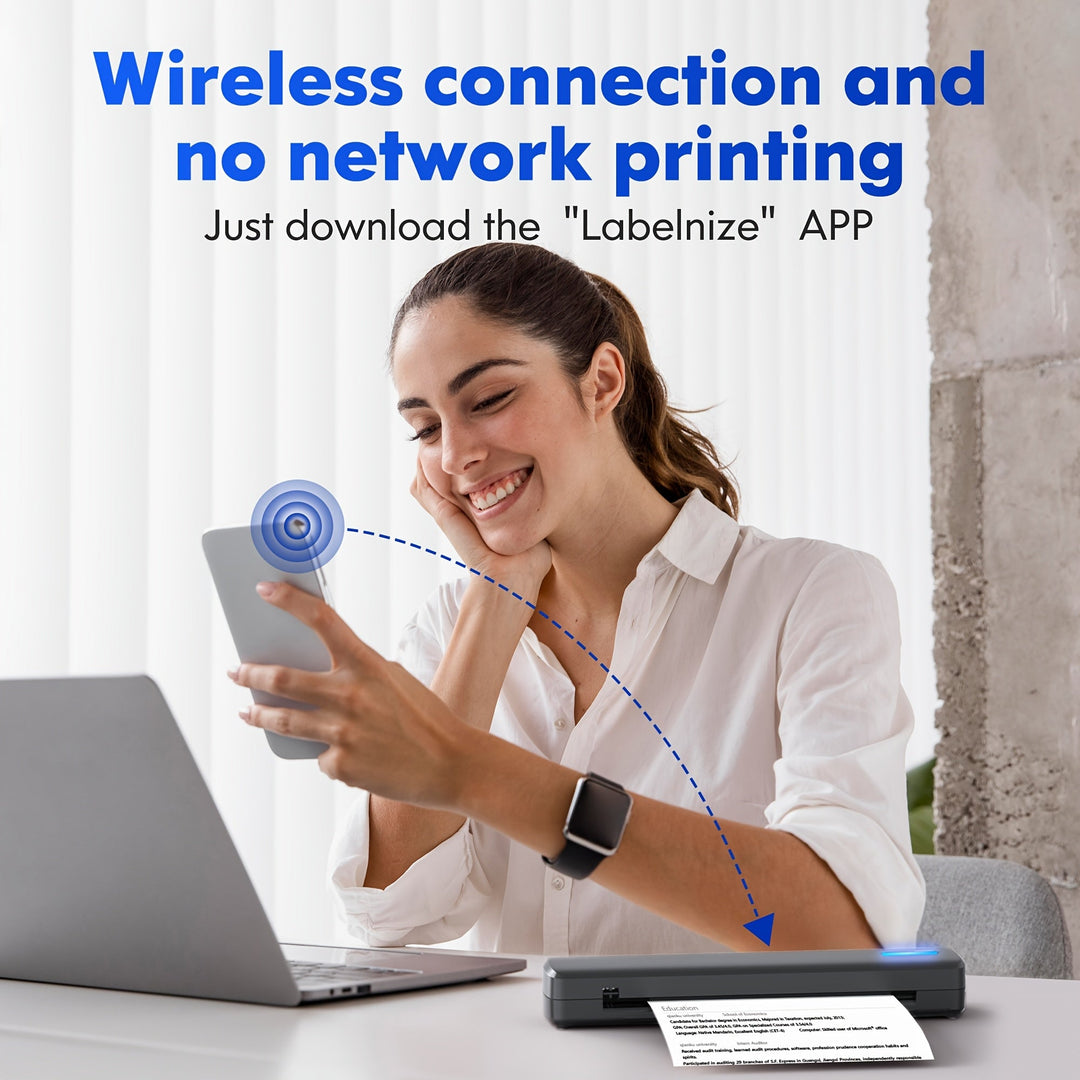 MiniThermo Wireless Printer – Compact Printing Convenience for People on the Go