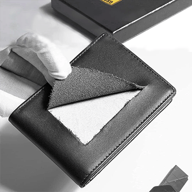 Men's Slim RFID Wallet | Leather Card Holder | Black