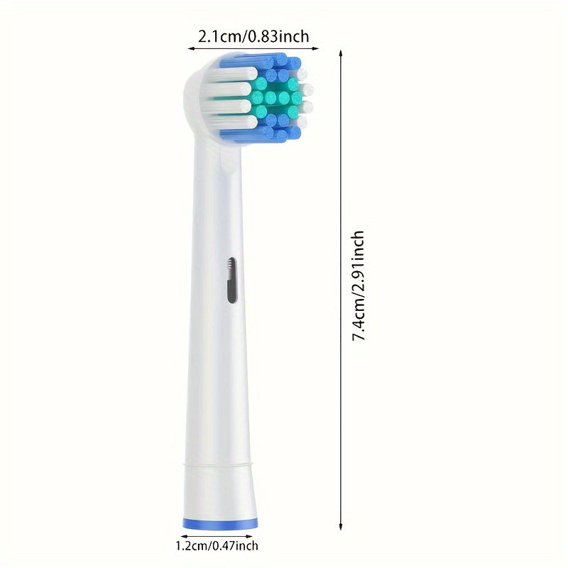 16 Replacement Brush Heads – Compatible with Oral-B Models and Offer a Thorough Clean