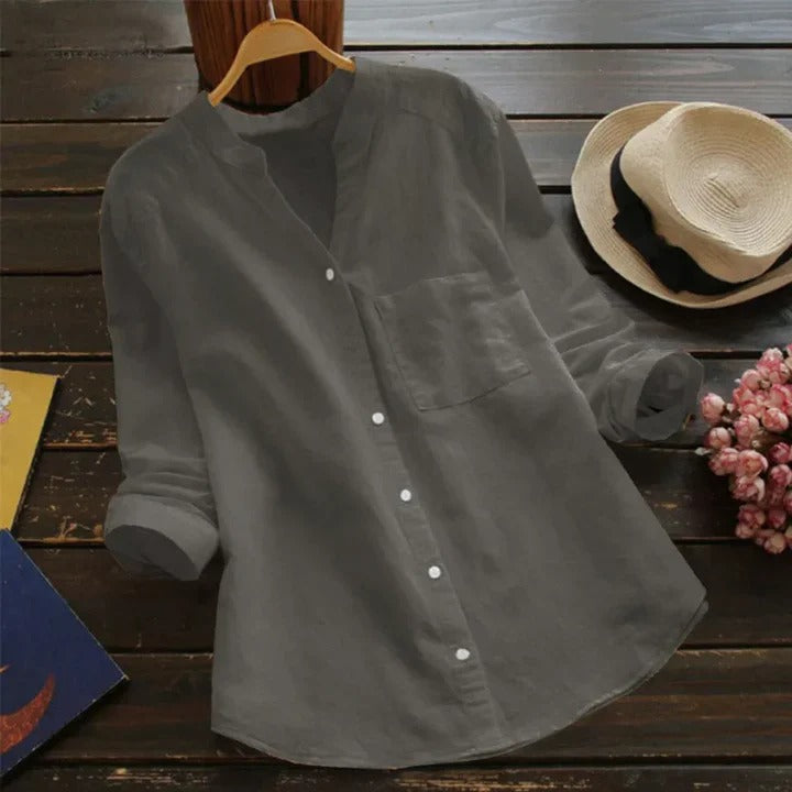 Women's Linen-Cotton Blend Shirt