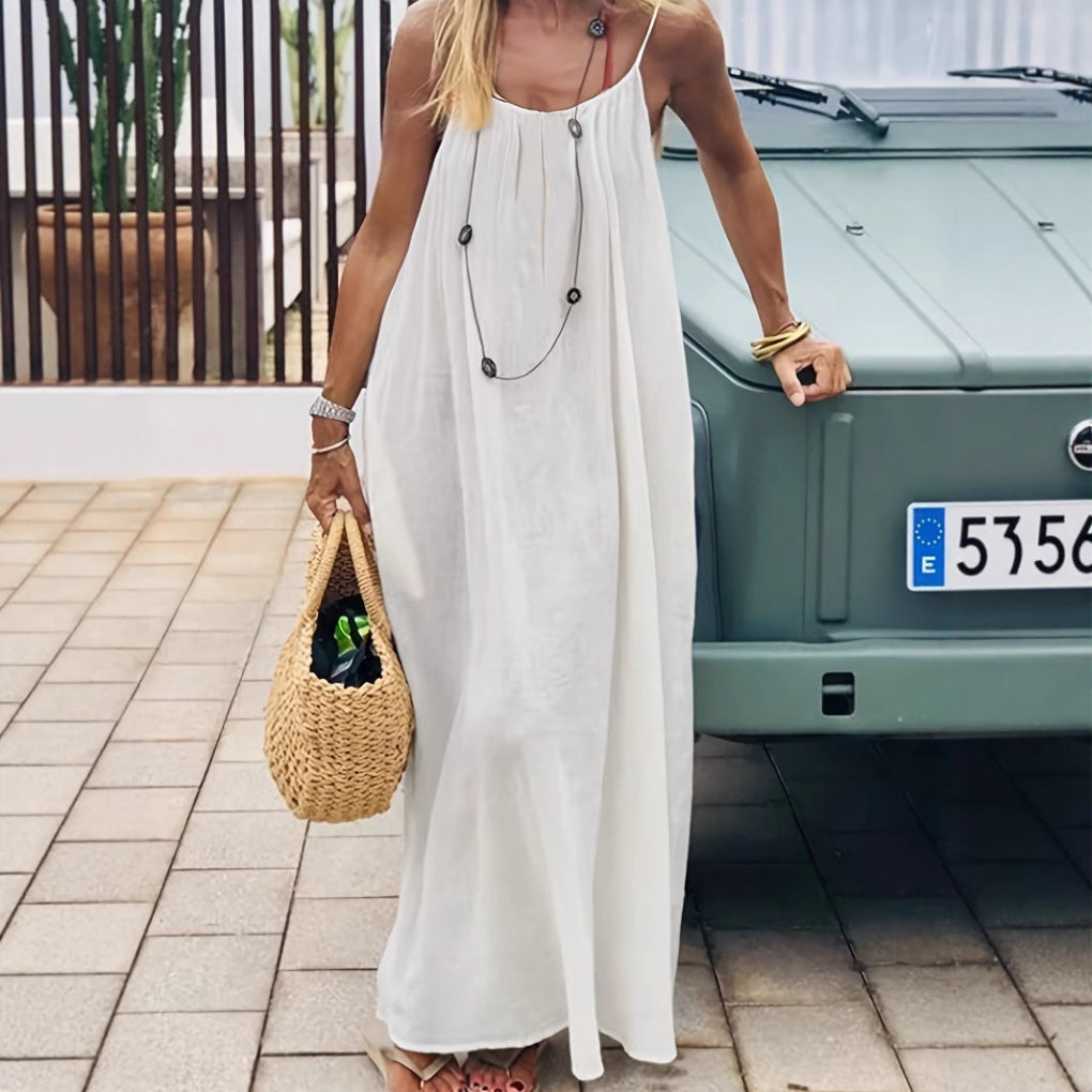 Women's Backless Loose Long Home Wear Dress