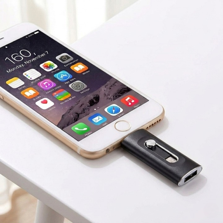 USB-Stick iPhone 256GB – Foto-Stick 3-in-1 für Smartphone und Computer