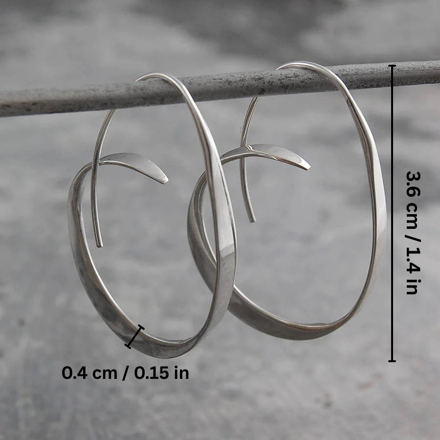 Gold spiral earrings