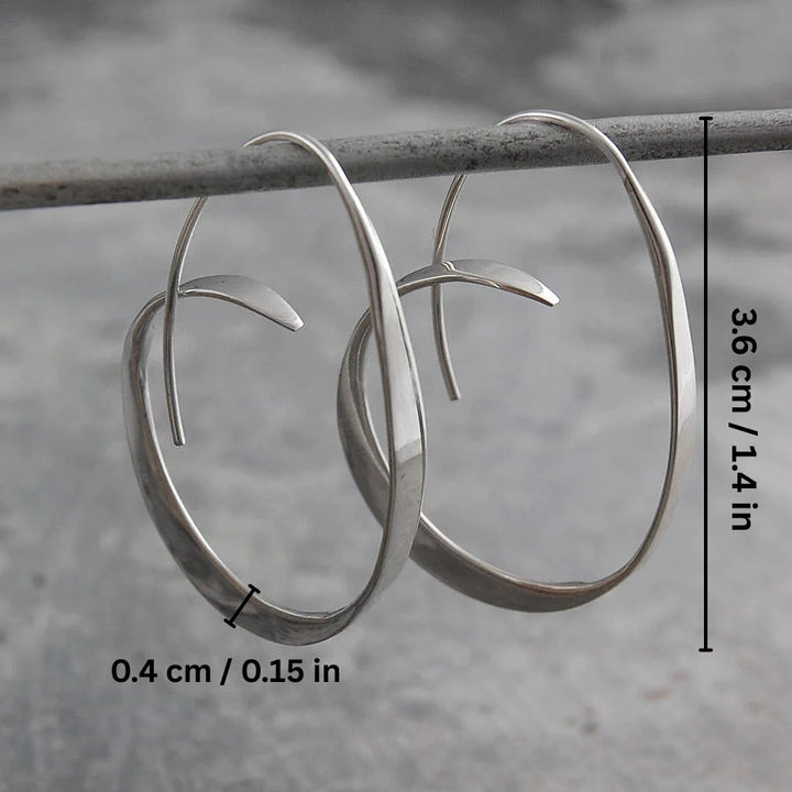 Gold spiral earrings
