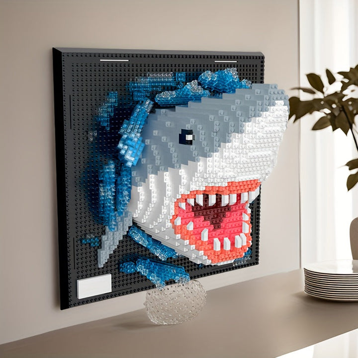 3D Creative Building Blocks – Shark and Eagle Collection