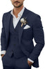 Men's 3-Piece Linen Suit - Tailored Summer Set for Weddings