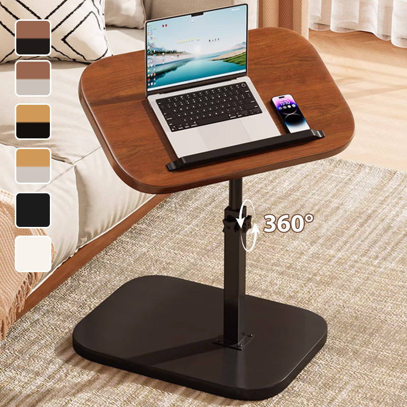 Height-Adjustable Rolling Laptop Desk with 360° Rotating Tabletop, 45–80 cm, 30 kg Load Capacity