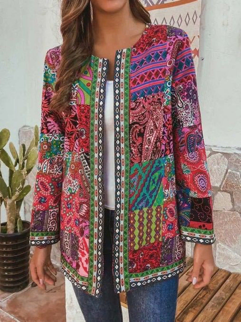 Retro-Inspired Knitted Cardigan for women