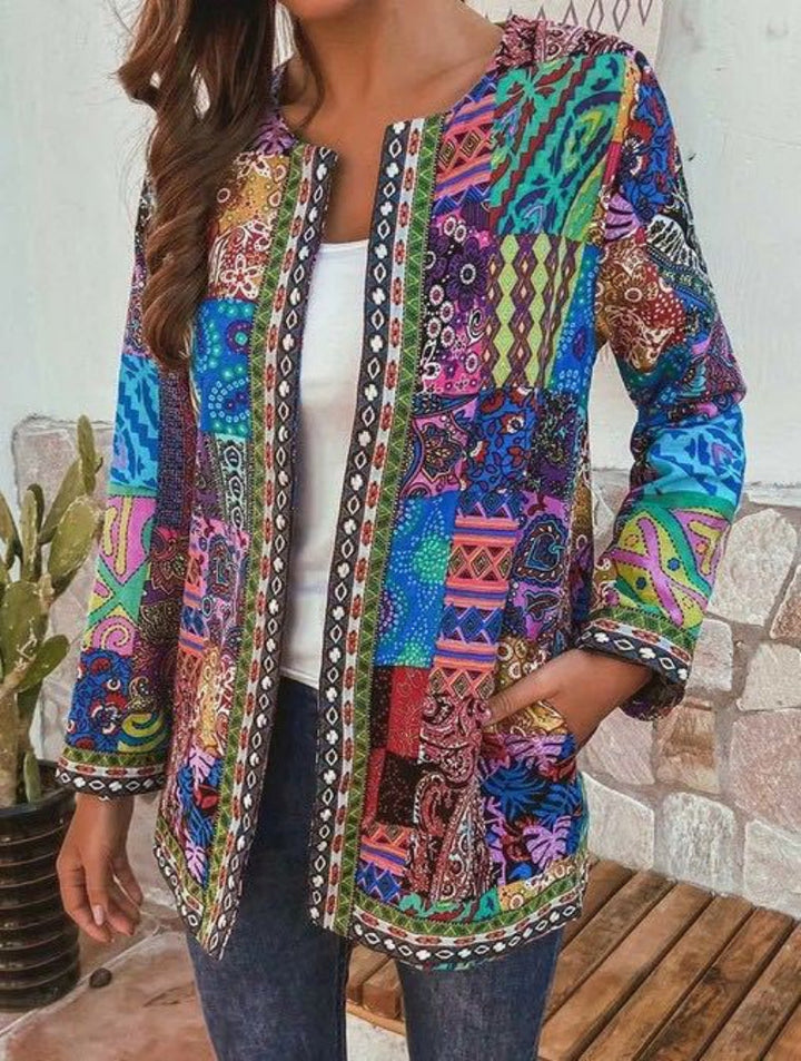 Retro-Inspired Knitted Cardigan for women