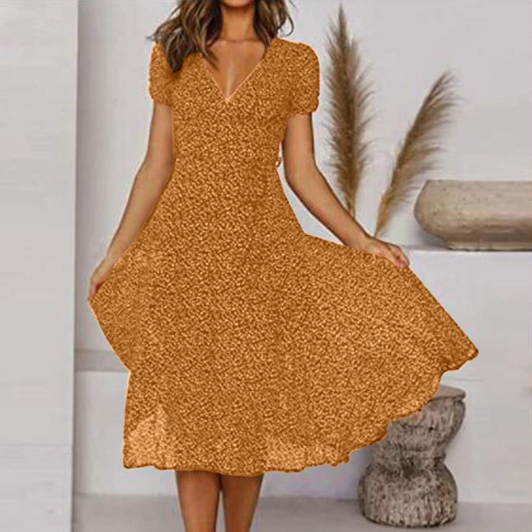 Summer A-Line Dress with Floral Print – Effortless Style for Warm Days