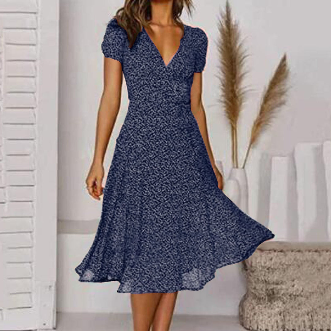 Summer A-Line Dress with Floral Print – Effortless Style for Warm Days