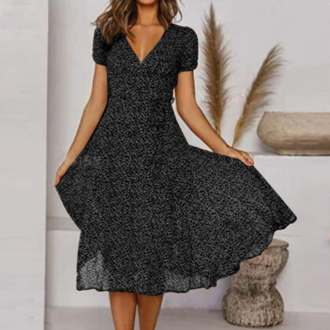 Summer A-Line Dress with Floral Print – Effortless Style for Warm Days