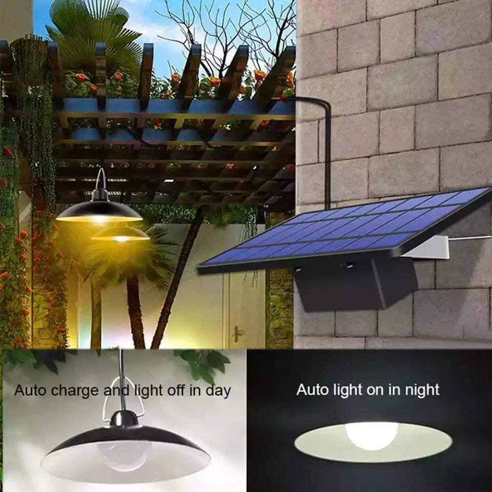 TwinRay Wireless Solar LED Lamp Set with Remote Control