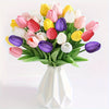 Set mit 15 Realistischen Kunsttulpen – Perfekt für Hochzeiten, Feste und Wohndekoration
