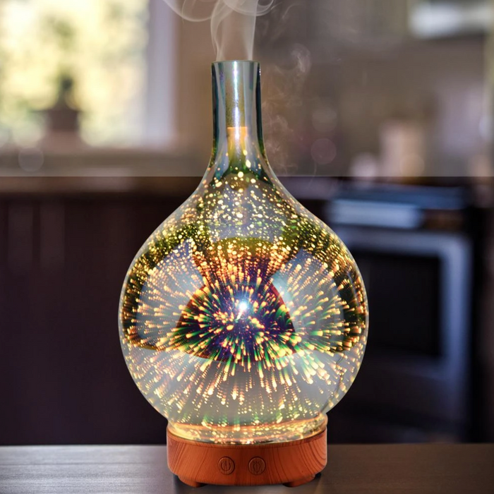 Relaxing Ambient Aromatherapy Diffuser – AuroraGlow