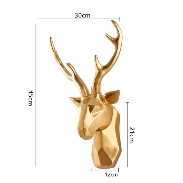 3D Deer Head Sculpture for a Majestic Atmosphere – RegalDeer