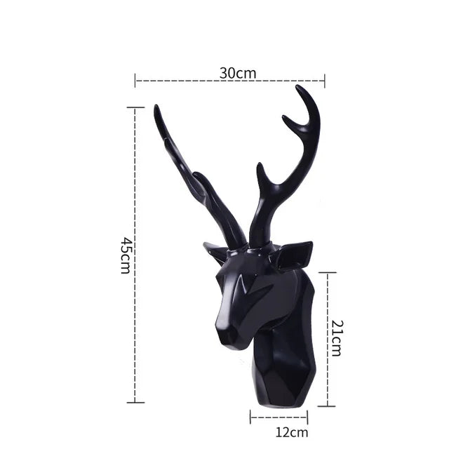 3D Deer Head Sculpture for a Majestic Atmosphere – RegalDeer