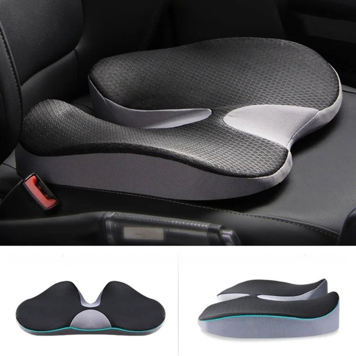 Orthopaedic Car Seat Cushion – Comfortable Cushion with Non-Slip Base for Better Support