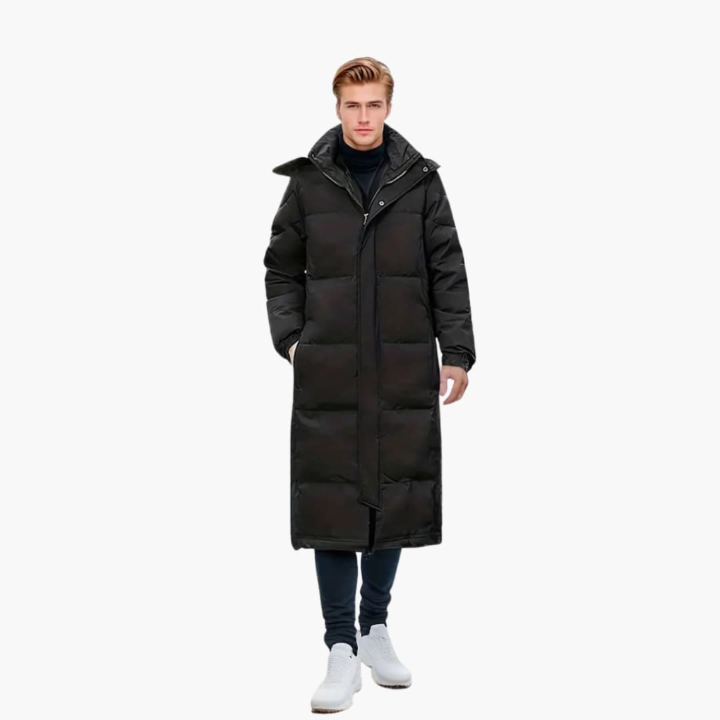 Men's Padded Jacket for Winter with Full Zipper