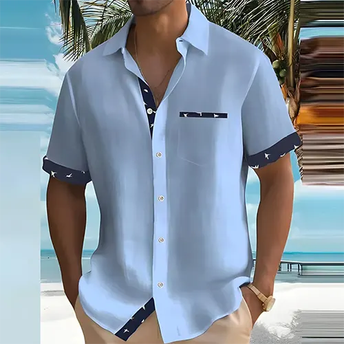 Men's Short Sleeve Summer Shirt | Breathable & Stylish