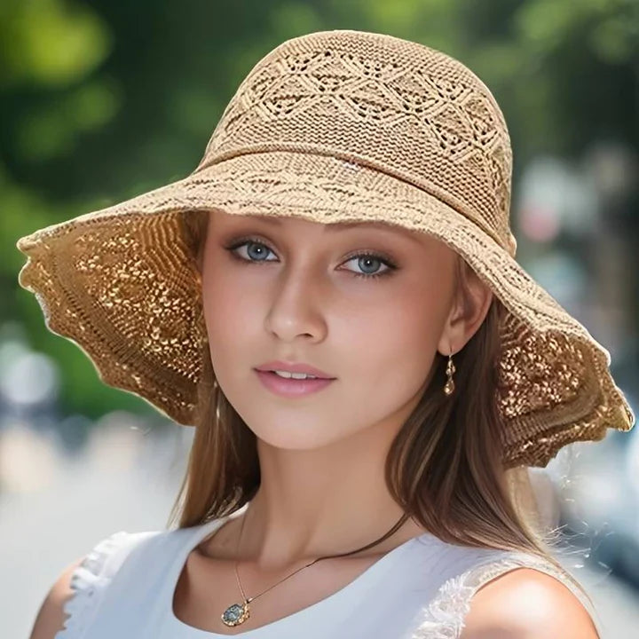 Elegant Wide-Brimmed Sun Hat – Style Meets Sun Protection