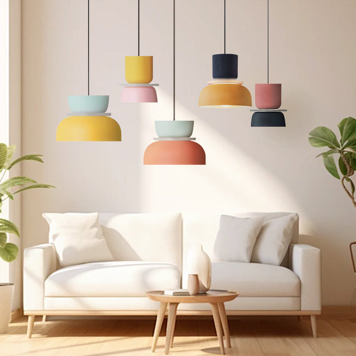 Lucie Nordic Colour Block Pendant Light