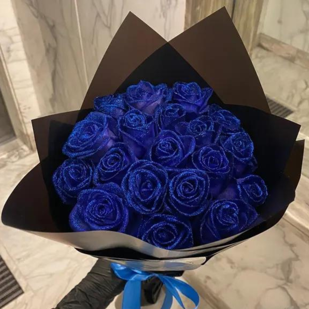 Eternal Bloom Glitter Rose