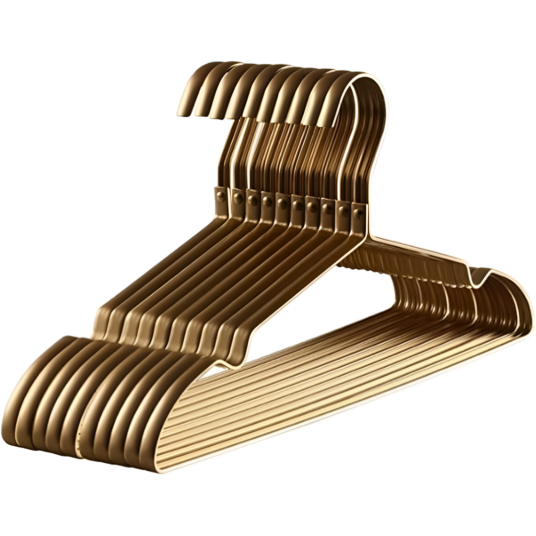 Non-Slip Aluminium Coat Hangers for Wardrobes – Space-Saving and Durable
