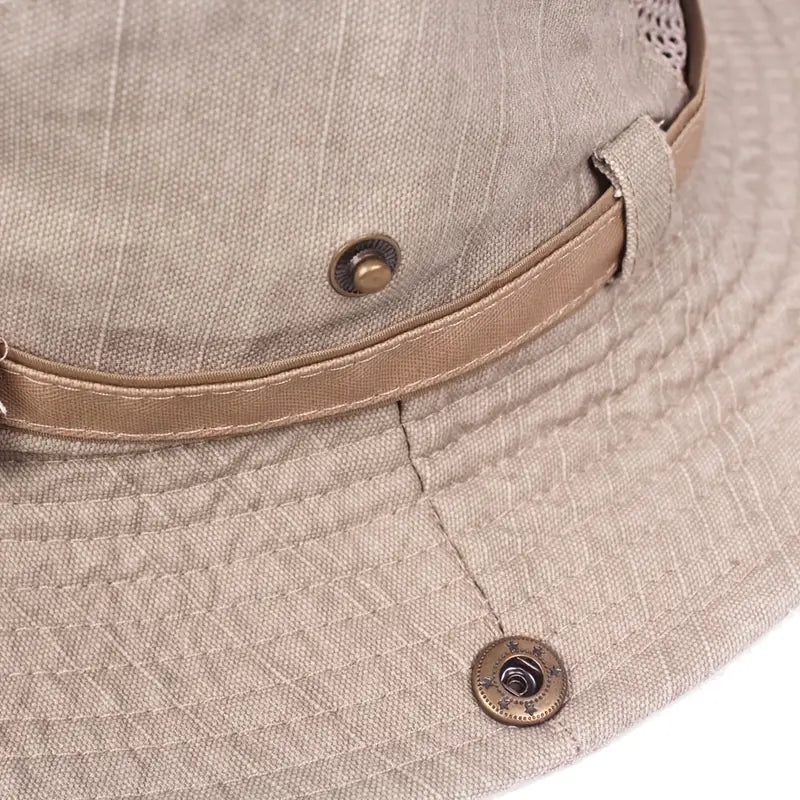 Outdoor-Sonnenhut mit Verstellbaren Riemen und Breiter Krempe – Solantra