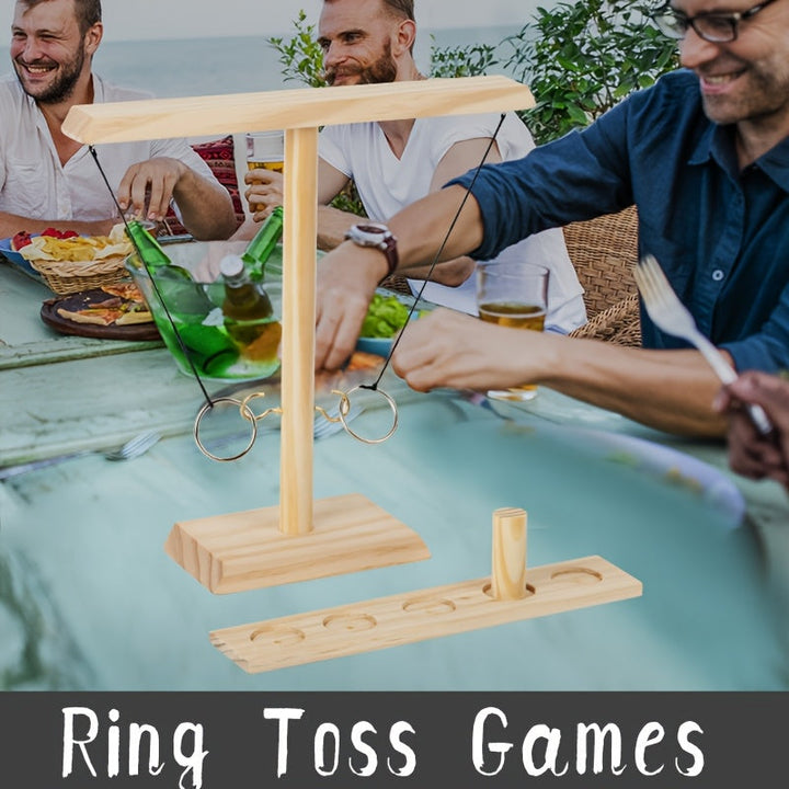 Wooden Ring Toss Game – Traditional and Engaging