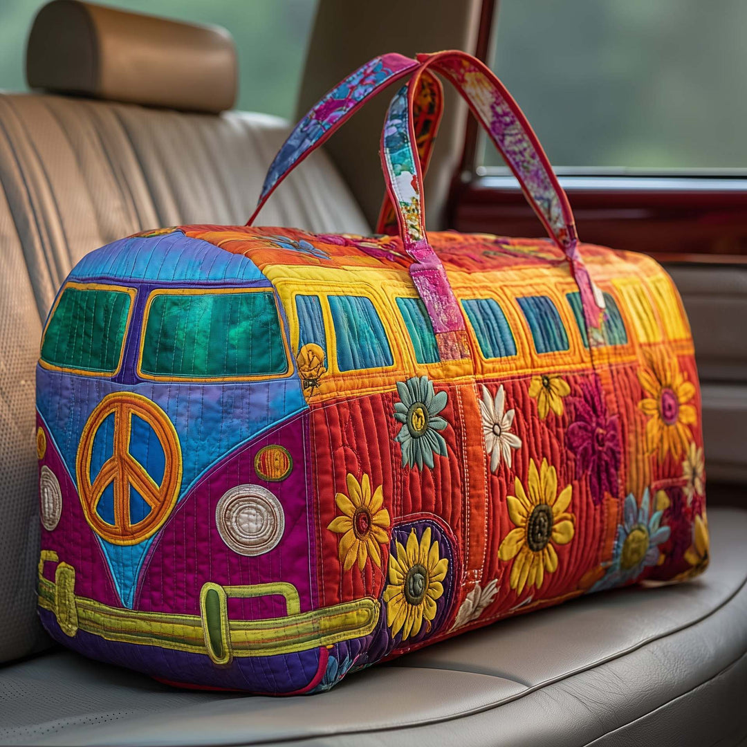 FloraVoyage – Padded Travel Bag with Floral Pattern