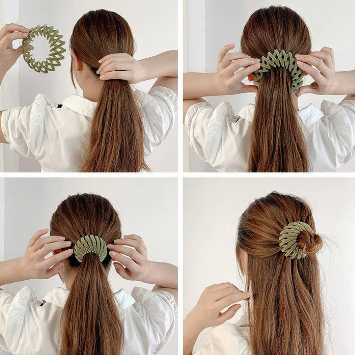 Twist-and-Snap Hair Clip for Secure All-Day Hold, Gentle on Fine Hair