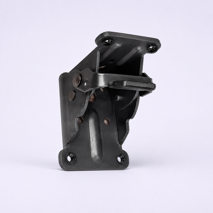 Heavy-Duty Folding Bracket, 500 lb Capacity, Self-Locking Steel, Space-Saving