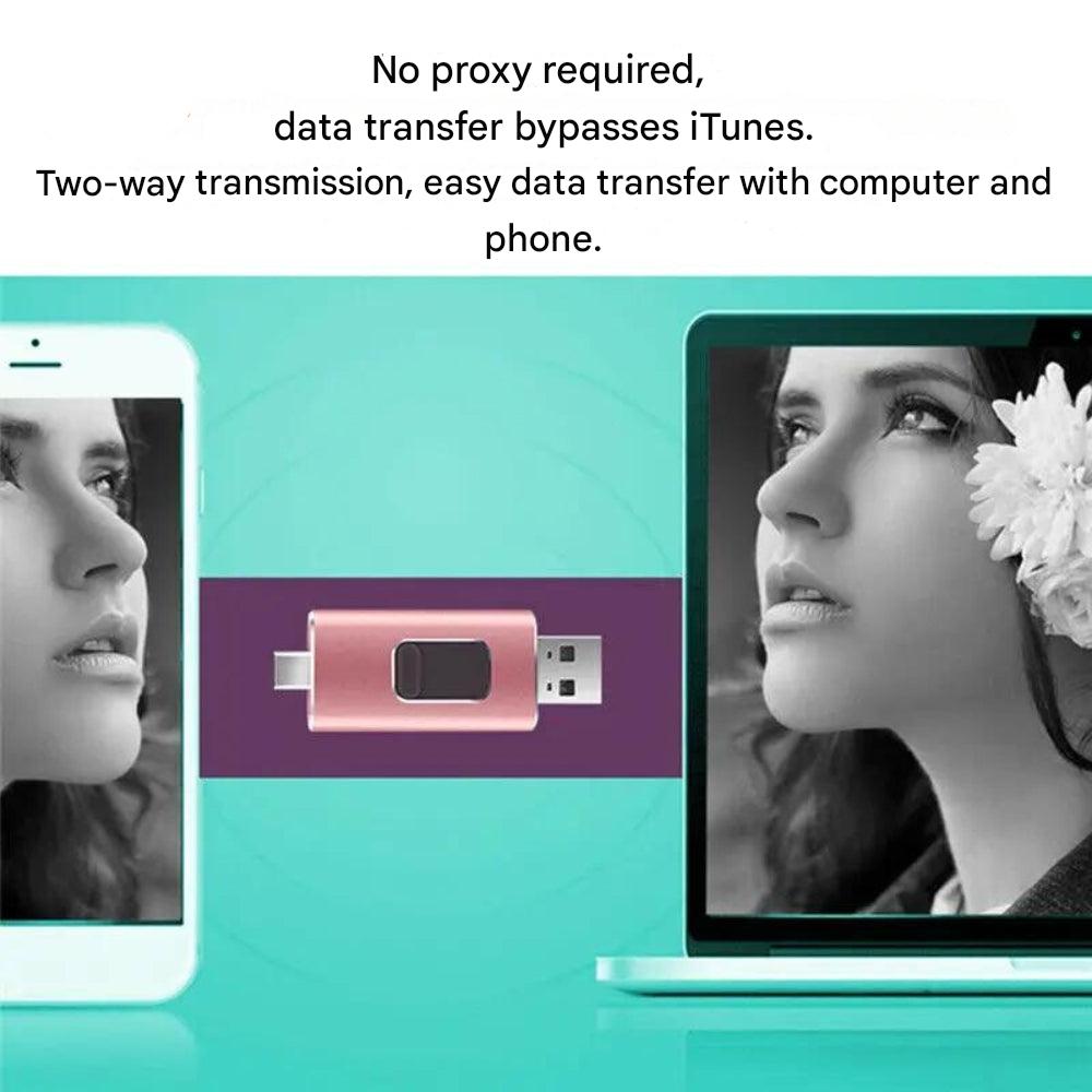 4-in-1 USB Flash Drive for Every Device - DataFlex