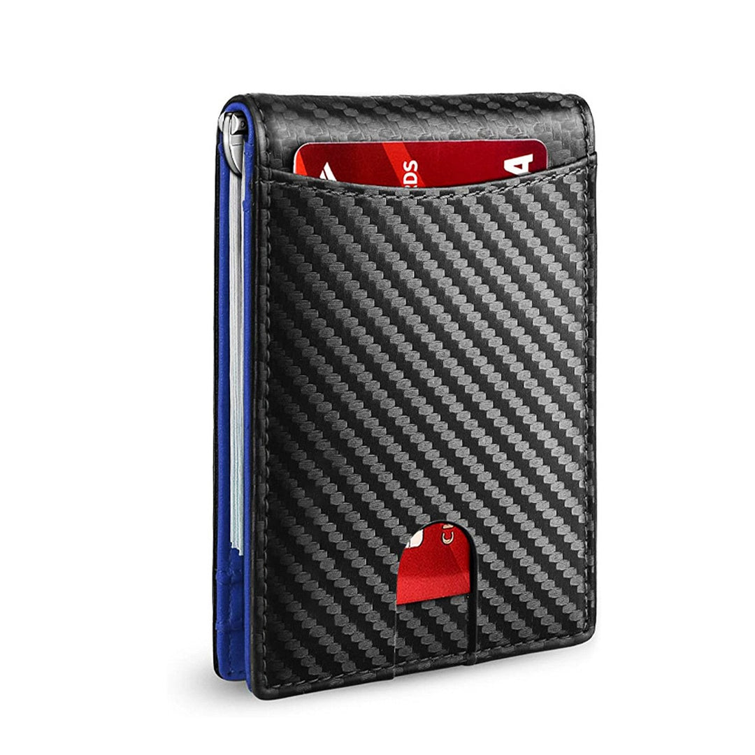 Men's Slim RFID Wallet | Leather Card Holder | Black