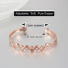 Pure Red Copper Bracelet Simple Purple Copper Design