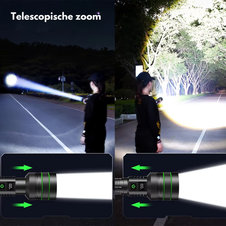 Extremely Bright and Zoomable LED Torch - PowerBeam