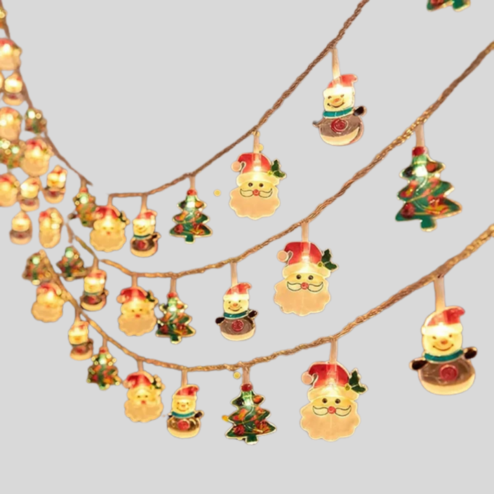 Holiday String Lights Snowman